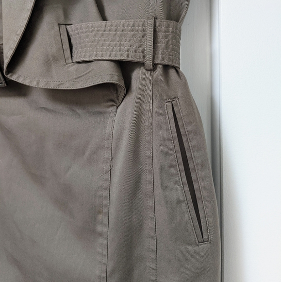 CREMIEUX Khaki Tan Brown Short Sleeve Belted Dress - Picture 10 of 11